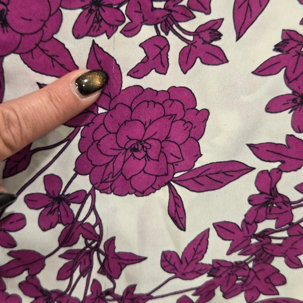 Banana Republic Floral Blouse Top Women Small Office Cottage‎ Boho Romantic